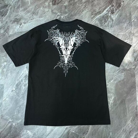 Black Printed Short-Sleeve T-Shirt By Vetements - Picture 3 of 8